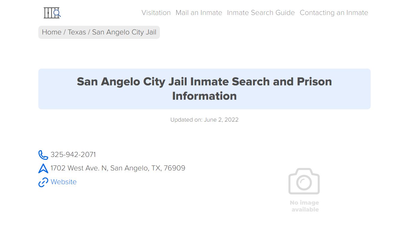 San Angelo City Jail Inmate Search, Visitation, Phone no ...